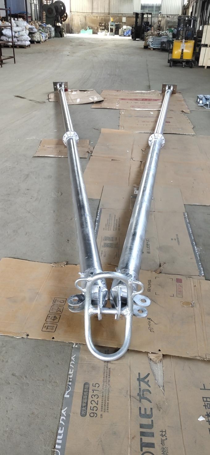 Kształt Aluminiowy przedłużacz rurowy Rurowy słup elektryczny o mocy 17 - 30 kN Obciążenie pionowe