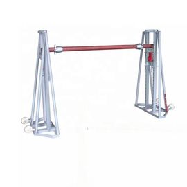 Chiny Jack Support Cable Drum / Heavy Load Hydraulic Type Cable Reel Stand 2 Buyers dostawca