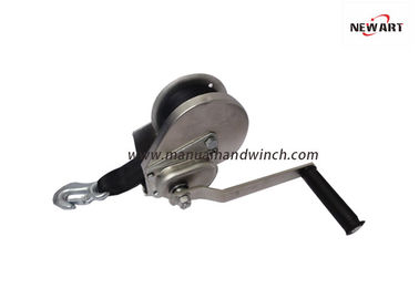 Chiny Automatyczna wciągarka ręczna / 545 kg ręczna wciągarka linowa z czarnym paskiem Przyczepa 1200lbs fabryka